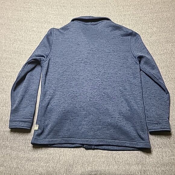 Surf Sidesupply Mens Fleece Jacket 2XL Blue Button Up Pockets Outdoor Sweatshirt - Picture 9 of 10